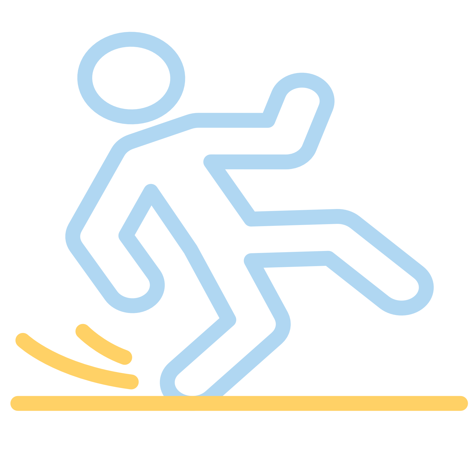 Falls on dangerous property Icon