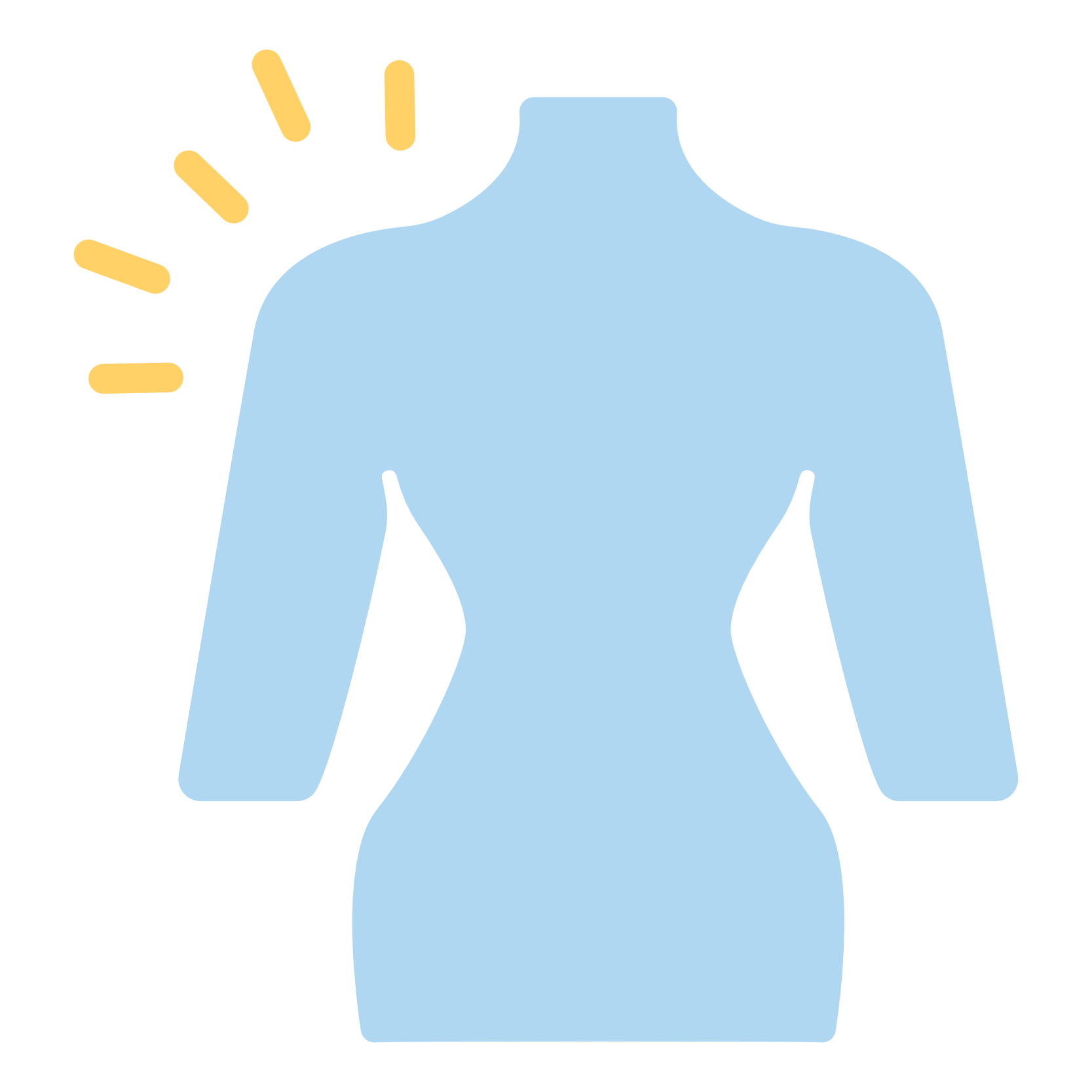 Internal injury and organ damage illustration